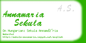 annamaria sekula business card